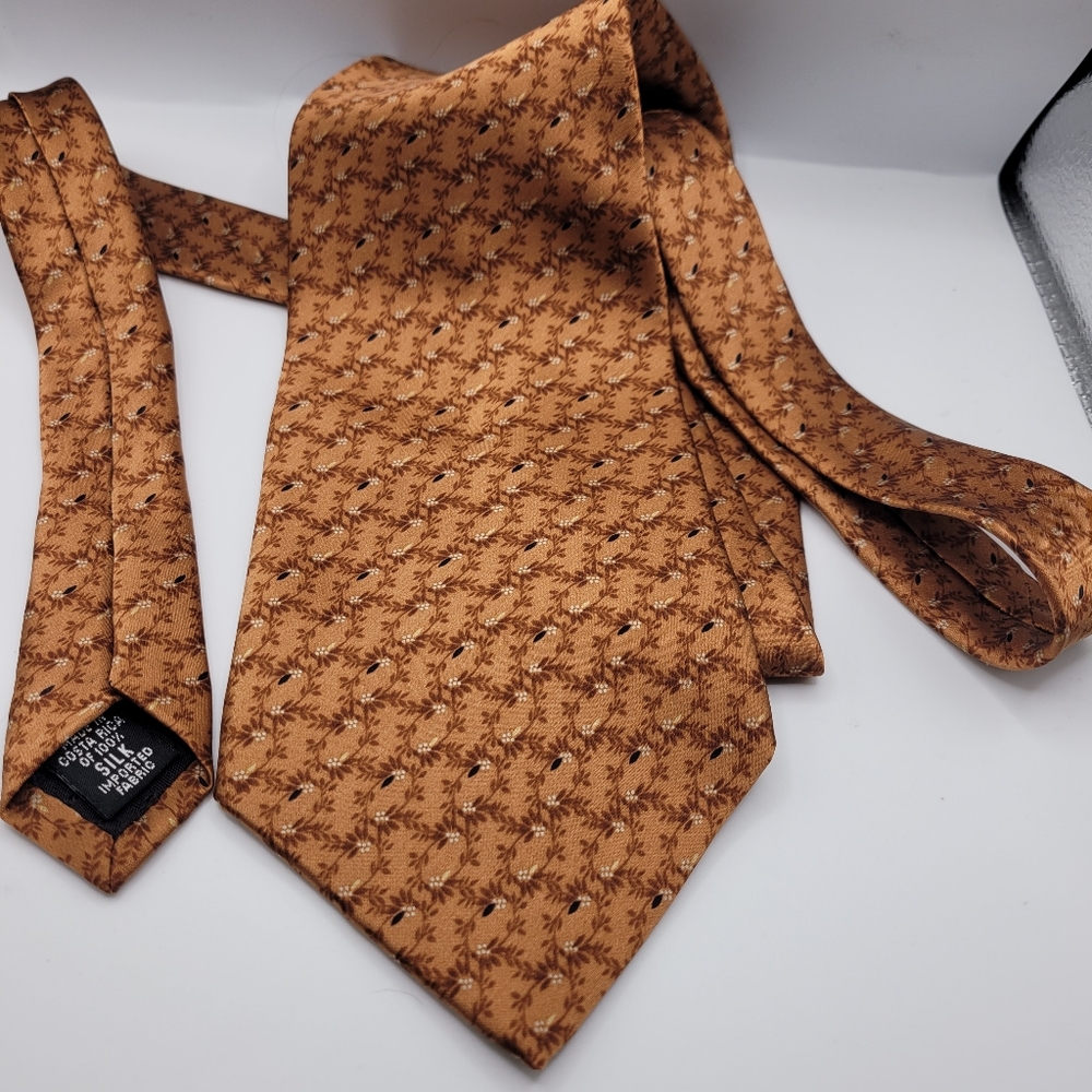 Vintage Bill Blass Black Label Patterened Tie Mens